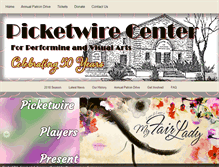 Tablet Screenshot of picketwireplayers.org